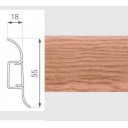 Dab Sierra (ozols Sierra) Li1 PVC Grīdlīste ar Kabeļkanālu